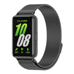 Магнитный металлический ремешок MIJOBS Milanese для Samsung Galaxy Fit3, чорний