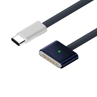 Кабель MagSafe 3 Type-C 140W для MacBook Air / Pro (PD 140W, 2 м), темно-синій
