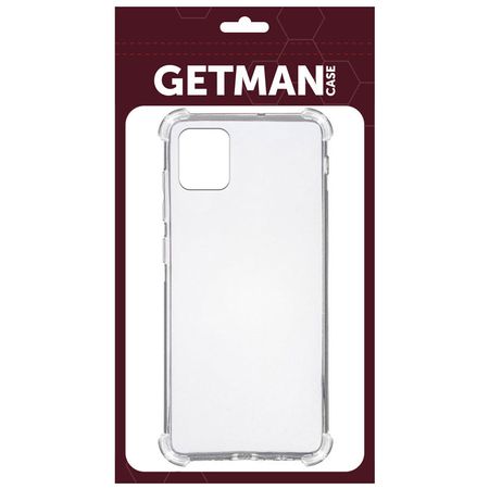 TPU чехол GETMAN Ease logo усиленные углы для Samsung Galaxy Note 10 Lite (A81), Бесцветный (прозрачный)