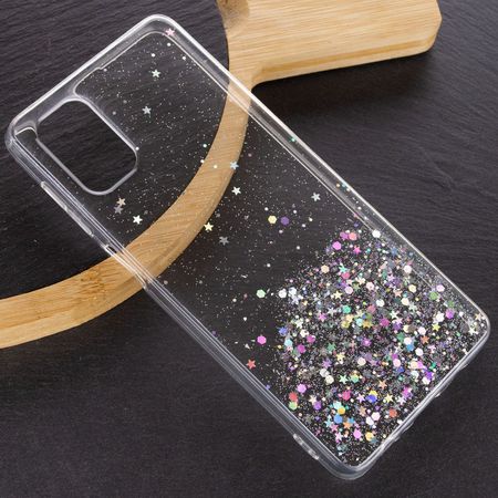 TPU чехол Star Glitter для Samsung Galaxy M51, Прозрачный