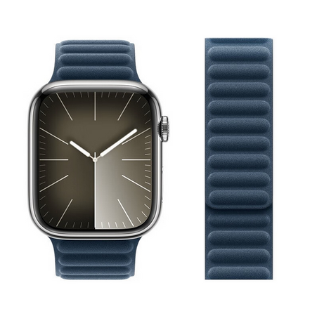 Магнитный ремешок Premium для Apple Watch 49/45/44/42 mm AAA+, Синій