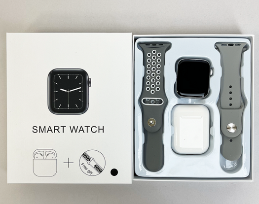 Комплект Смарт часы + наушники T55 Pro Max , Grey