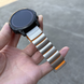 Титановый ремешок для Garmin 26 мм Quick Release &mdash; браслет Titanium с силиконовой вставкой, защита оsilver+orange