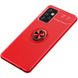 TPU чехол Deen ColorRing под магнитный держатель (opp) для Samsung Galaxy A52 4G / A52 5G / A52s, Красный / Красный
