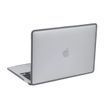 Пластиковая накладка с силиконовым бампером для Macbook Air (M1 | A1932 | A2337) Прозрачный + Серый бампер