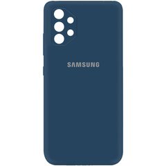 Чехол Silicone Cover My Color Full Camera (A) для Samsung Galaxy A32 4G, Синий / Navy blue