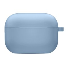 Силиконовый футляр с микрофиброй для наушников Airpods 3, Голубой / Lilac Blue
