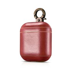 Чехол AirPods iCarer Vintage Leather Case , Красный