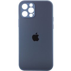 TPU+Glass чехол Matte Candy Full camera для Apple iPhone 12 Pro Max (6.7"), Синий