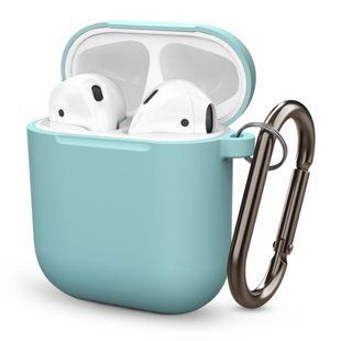 Чохол BlackPink для AirPods Ultra Classic з карабіном, Ментоловий