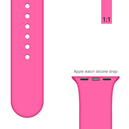 Ремінець BlackPink Силіконовий для Apple Watch 42/44mm Розмір S Рожевий