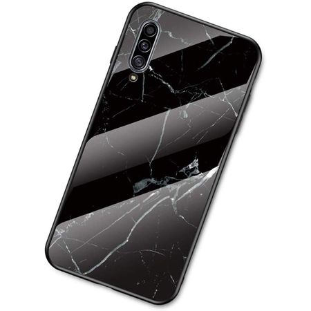 TPU+Glass чехол Luxury Marble для Xiaomi Mi 9 Pro, Черный