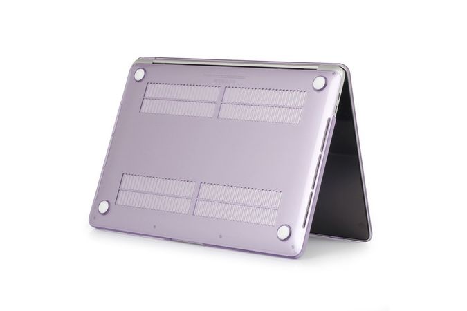 Чехол на MacBook air (2018-2021) A1932 Пластиковый Фиолетовый на A1932