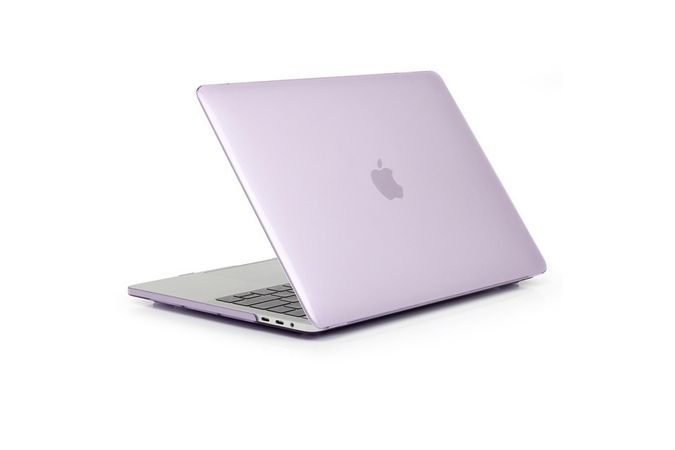 Чехол на MacBook air (2018-2021) A1932 Пластиковый Фиолетовый на A1932