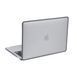 Пластикова накладка з силіконовим бампером для Macbook Air (M1 | A1932 | A2337) Прозорий + Сірий бампер