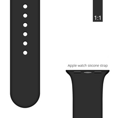 Ремінець BlackPink Силіконовий для Apple Watch 42/44mm Розмір S Чорний