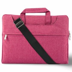 Сумка для ноутбука універсальна 13" с ручкой Ярко розовая