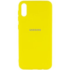Чехол Silicone Cover My Color Full Protective (A) для Samsung Galaxy A02, Желтый / Flash