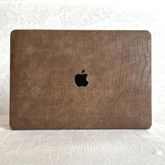 Чехол накладка c эко кожи на MacBook Air 15 (A2941), Коричневый