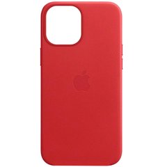 Кожаный чехол Leather Case (AAA) для Apple iPhone 12 Pro / 12 (6.1"), Red