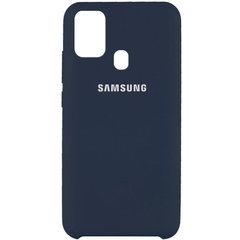 Чехол Silicone Cover (AAA) для Samsung Galaxy M31, Синий / Midnight blue