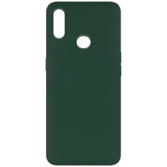Чехол Silicone Cover Full without Logo (A) для Samsung Galaxy A10s, Зеленый / Dark green