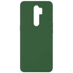 Чехол Silicone Cover Full without Logo (A) для Oppo A5 (2020) / Oppo A9 (2020), Зеленый / Dark green