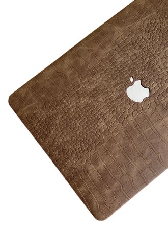 Чохол накладка з еко шкіри на MacBook Air 15 (A2941), Коричневий, MacBook Air 15 (A2941)