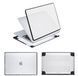 Пластикова накладка з силіконовим бампером для Macbook Air (M1 | A1932 | A2337) Прозорий + Чорний бампер