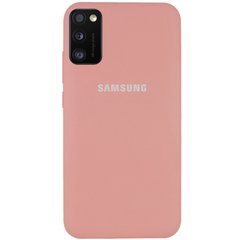 Чехол Silicone Cover Full Protective (AA) для Samsung Galaxy A41, Розовый / Peach