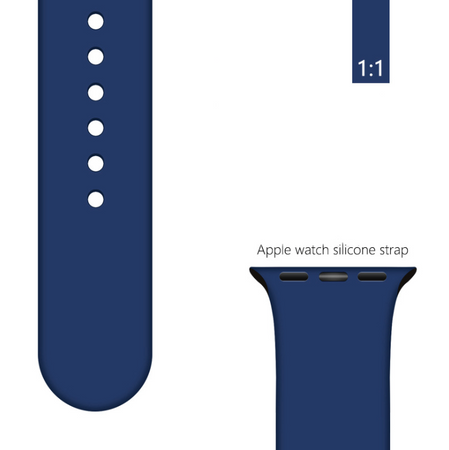 Ремінець BlackPink Силіконовий для Apple Watch 42/44mm Розмір L Темно-Синій
