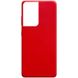Силиконовый чехол Candy для Samsung Galaxy S21 Ultra, Красный