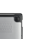 Пластиковая накладка c силиконовым бампером для Macbook Air ( M1 | A1932 | A2337 ) Черный прозрачный + Черный бампер