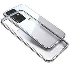TPU чехол G-Case Shiny Series для Samsung Galaxy S20 Ultra, Серебряный