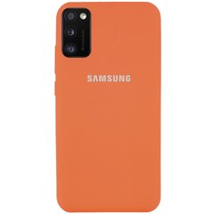 Чехол Silicone Cover Full Protective (AA) для Samsung Galaxy A41, Оранжевый / Apricot