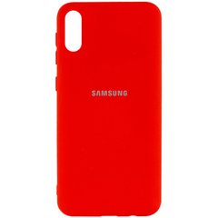 Чехол Silicone Cover My Color Full Protective (A) для Samsung Galaxy A02, Красный / Red