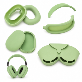 Комплект силіконових аксесуарів 5-в-1 для Apple AirPods Max, зелений