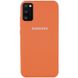 Чехол Silicone Cover Full Protective (AA) для Samsung Galaxy A41, Оранжевый / Apricot