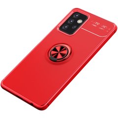 TPU чехол Deen ColorRing под магнитный держатель (opp) для Samsung Galaxy A72 4G / A72 5G, Красный / Красный