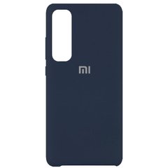Чехол Silicone Cover (AAA) для Xiaomi Mi Note 10 Lite, Синий / Midnight blue