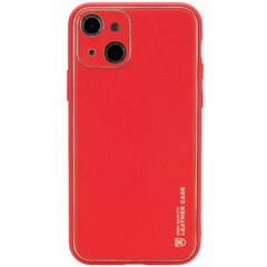Кожаный чехол Xshield для Apple iPhone 13 (6.1"), Красный / Red
