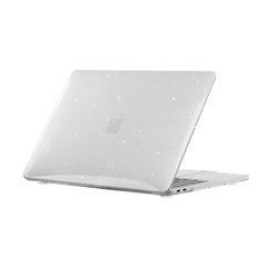 Чехол для MacBook Air 15" A2941 c блестками, Прозрачный