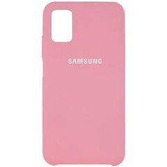 Чехол Silicone Cover (AAA) для Samsung Galaxy M31s, Розовый / Light pink