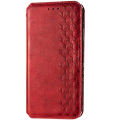 Кожаный чехол книжка GETMAN Cubic (PU) для Xiaomi Redmi Note 9s / Note 9 Pro / Note 9 Pro Max, Красный