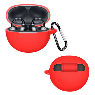 Силиконовый защитный чехол для HUAWEI FreeClip с карабином, Red