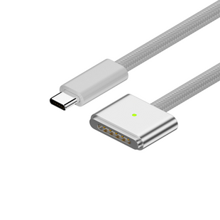 Кабель MagSafe 3 Type-C 140W для MacBook Air / Pro (PD 140W, 2 м), білий