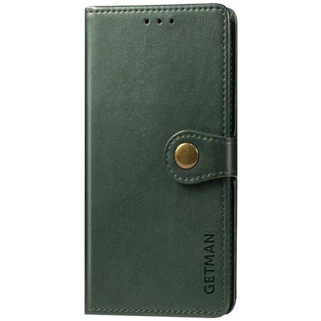 Кожаный чехол книжка GETMAN Gallant (PU) для Xiaomi Redmi Note 10 / Note 10s, Зеленый