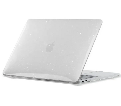 Чехол для MacBook Air 15" A2941 c блестками, Черный
