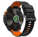 Силіконовий ремінець з карбоновим візерунком 26 мм для Garmin Fenix / Enduro / Tactix, Black orange