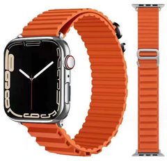 Силиконовый ремешок Alpine LOOP Apple Watch 42 / 44 / 45 / 49 AAA+, Помаранчевий